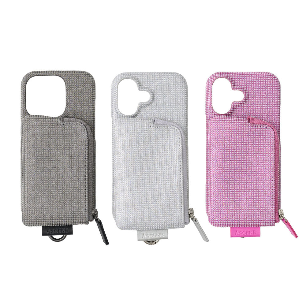 ascene iphone 16Promax ピンク　ケース＆ストラップ Kirakira case – A SCENE