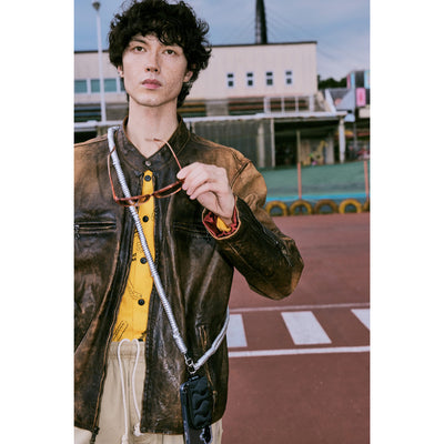 【NEW】 Design paracord shoulder -leather-