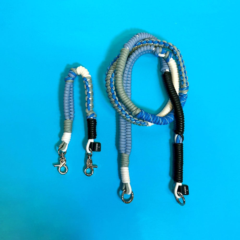 A SCENE / レザー / ショートストラップ / ホワイト A SCENE(エーシーン)｜Design paracord strap -leather