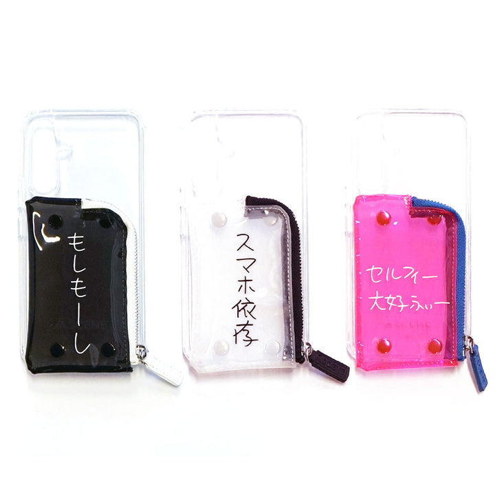 toriko　KenKagami iPhone15Proケース　もしもーし kenkagami_mosimosi_casega_wh01