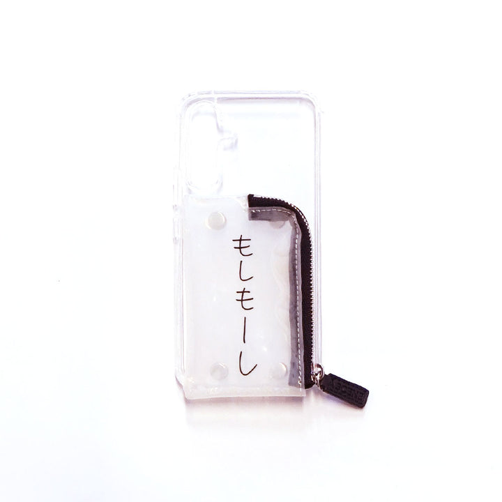 toriko　KenKagami iPhone15Proケース　もしもーし kenkagami_mosimosi_casega_wh01