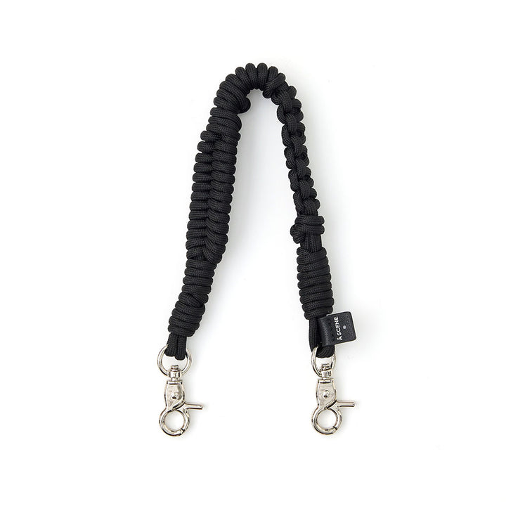 【新品】Design paracord strap-leather-WHITE A SCENE 「A SCENE/エーシーン」 DESIGN PARACORD STRAP LEATHER